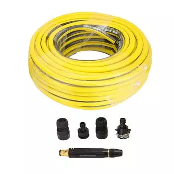 Насадка для садового шланга с 30 м водопроводной трубой, пластиковая герметичная насадка для шланга высокого давления, распылитель для автомобиля W