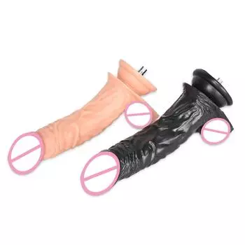 Насадка для секс-машины ROUGH BEAST 8,66 дюйма, черный/телесный фаллоимитатор для секс-машины, насадка для любовной машины с вакуумным замком, анальная пробка, секс-игрушки для взрослых
