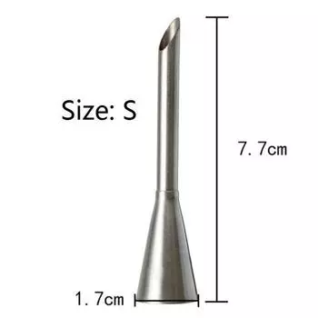 Насадка для слоеного теста Кондитерские изделия из нержавеющей стали Инструмент для инъекций тортов и кексов Набор трубок для обледенения Шприц Трубки для наполнения кондитерских изделий S