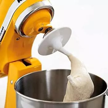 Насадка для теста для миксера Kitchenaid K45 K45SS KSM90 KSM150 KSM75 KSM103 Сменный крюк для хлеба, совместимый с блендерами с чашами объемом 4,5–5 кварты белый