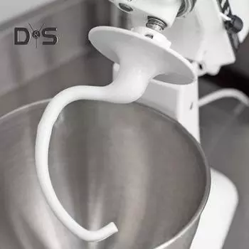 Насадка для теста для миксера Kitchenaid K45 K45SS KSM90 KSM150 KSM75 KSM103 Сменный крюк для хлеба, совместимый с блендерами с чашами объемом 4,5–5 кварты белый