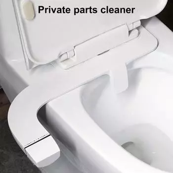 Насадка для унитаза и биде Тонкий профиль Простая установка Регулировка давления Пресноводный выдвижной распылитель для биде белый