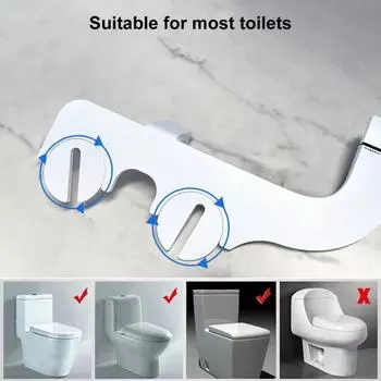Насадка для унитаза и биде Тонкий профиль Простая установка Регулировка давления Пресная вода Выдвижная
