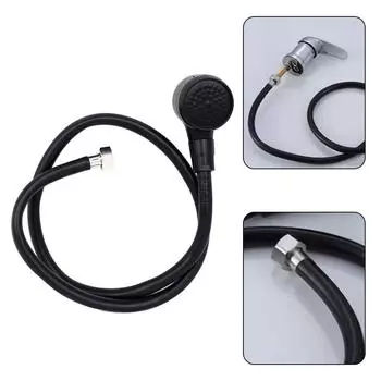 Насадка для ванной комнаты, черные аксессуары для смесителей, портативный пластик