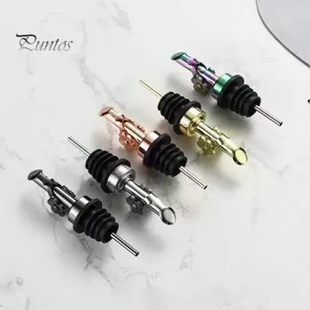 Насадка для вина, стильный носик для налива вина из нержавеющей стали, пыленепроницаемая насадка для бутылки масла для домашнего кухонного бара чёрный