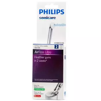 Насадка Philips HX8032 AirFloss подходит для PhilipsAirFloss Ultra: НХ8331, НХ8401, НХ8431