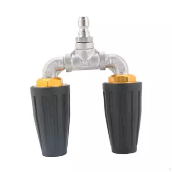 Насадка с быстрым соединением 1/4 дюйма для мойки высокого давления с функцией вращения для использования в саду и на полу синий