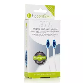 Насадки Beconfident Sonic Whitening, белые, 2 шт.