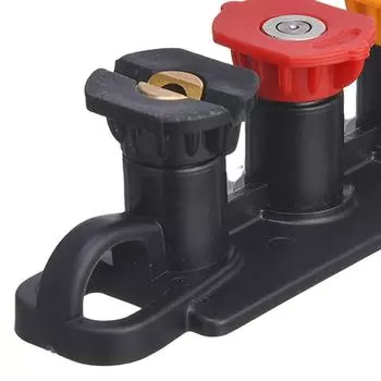 Насадки для мойки высокого давления, аксессуары для чистки, набор распылительных насадок для мойки высокого давления, основание с 7 отверстиями