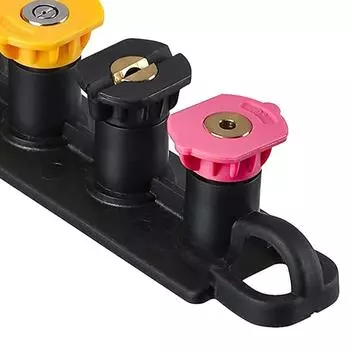 Насадки для мойки высокого давления, аксессуары для чистки, набор распылительных насадок для мойки высокого давления, основание с 7 отверстиями