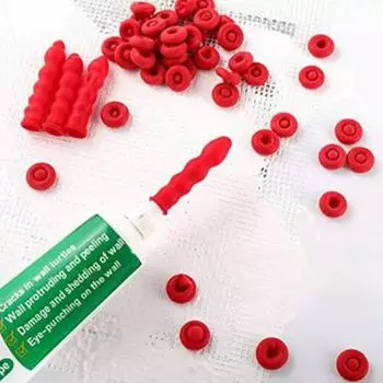 Насадки для пистолета для герметика Колпачок Красный герметик Экономия герметика Защитные крышки для трубок для герметизации Сохранение отделки Строительные инструменты 1PCS