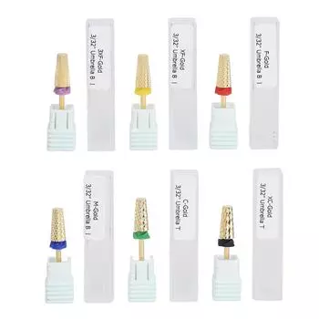 Насадки для шлифовки ногтей из нержавеющей стали, режущие аксессуары для придания формы, головка для шлифовки ногтей для салона красоты