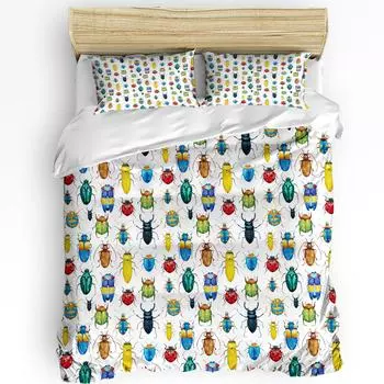 Насекомые скарабеи жуки пододеяльник комплект постельного белья для двуспальной кровати домашний текстиль пододеяльник наволочки комплект постельного белья для спальни без простыни EU single(135x200cm)