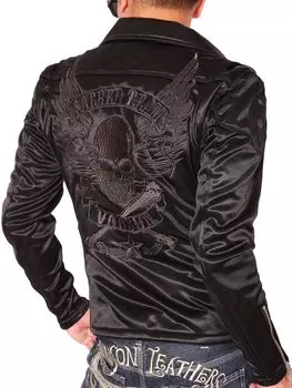 Наш магазин сшитая на заказ куртка для двойного наездника с вышивкой цвета уголь XXL [Banson] ACV-701