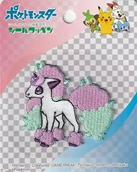 Нашивка Inagaki Clothes Pocket Monster Patch Ponyta Galar Figure Seal Iron Dual Use Adhesive PSW014