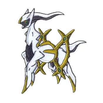Нашивка Inagaki Clothing Pocket Monster Pokemon Big Seal Patch Arceus Adhesive Dual Use Type PDG013 Seal/Iron