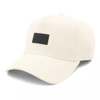 Нашивка из кожи на кепке ONSPOTZ Custom Made Corduroy FREE 940AF 8W CORDUROY LEATHER PATCH IVR [New Era] Белый/BK