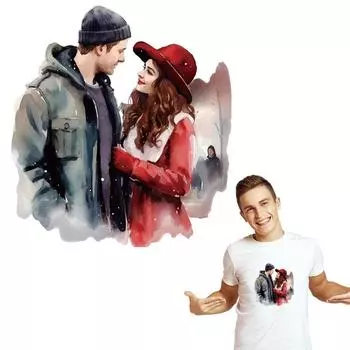 Нашивка Lovers Punk, термоклеящаяся, романтическая одежда, наклейки, футболки, толстовки своими руками, аппликации, наклеенные термопрессом, нашивки Ropa Iron On