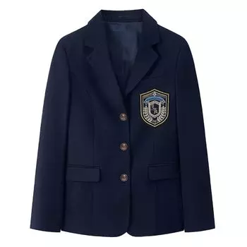 Нашивка на куртку JK Authentic School, 2 шт., JK School, выпускной, вступительный класс, британская старшая школа, старшая школа, поездка в школу, культура тёмно-синий