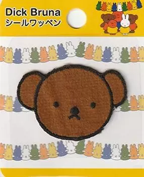 Нашивка на лицо Inagaki Clothing Dick Bruna Miffy, Борис, ширина 45 мм x высота 30 мм, клейкая наклейка двойного назначения MFA002/утюг
