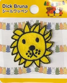 Нашивка на лицо Inagaki Dick Bruna Miffy Lion, ширина 30 мм x высота 43 мм, клейкая наклейка двойного назначения MFA003/утюг