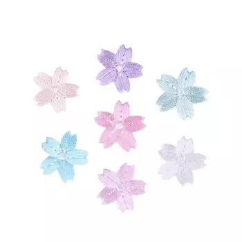 нашивка на липучке с изображением животных, аппликация на липучке ... модная вышивка (цветущая вишня 7 очков набор)