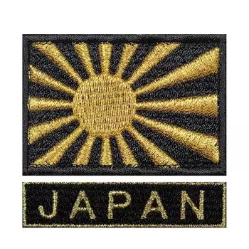 нашивка на липучке застежка-липучка лента-липучка без скальпеля WappenCook военная игра на выживание боевая форма вышитый японский флаг Hinomaru S