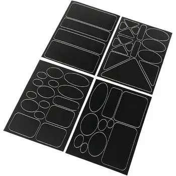 нашивка на пуховик audiophile самоклеящиеся заплатки для ремонта одежды водонепроницаемые полиэстеровые наклейки для ремонта джинсовая куртка 4 шт.