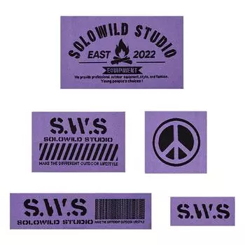 Нашивка на жилет с крючками и петлями, наклейка на бензобак, аксессуары для кемпинга (черный)