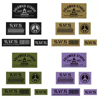 Нашивка на жилет с крючками и петлями, наклейка на бензобак, аксессуары для кемпинга (черный)