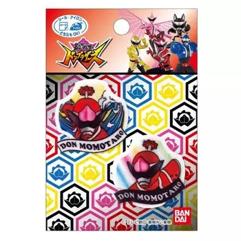 Нашивка Pioneer Bustaro Sentai Don Brothers Donmomotaro, 2 шт., ширина 35 мм x высота 35 мм, двойного назначения, тип печати/железо BAN650-BAN83