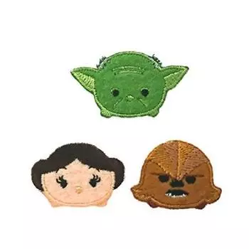 Нашивка Pioneer Disney Tsum Tsum Star Wars тип 3 шт. (Йода, Лея, Чубакка) Наклейка/утюгом STA500-STA02