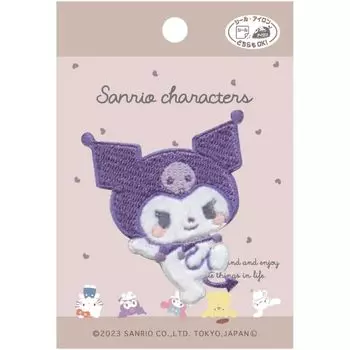 Нашивка Pioneer Sanrio с персонажами Куроми Мукюмукю 1 высотой 62 мм x шириной 50 мм двойного назначения, тип печати/железо SCW650-SCW58