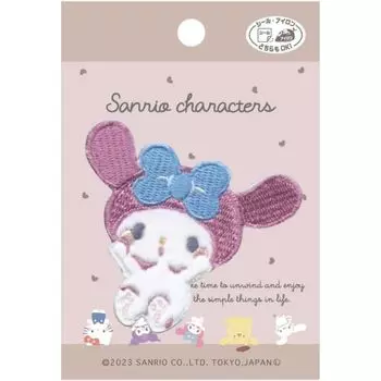 Нашивка Pioneer Sanrio с персонажами My Melody Mukyumukyu, 1 шт., высота 60 мм x ширина 61 мм, двойного назначения, наклейка/железо SCW650-SCW57