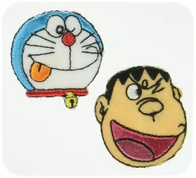 Нашивка с изображением Дораэмона из одежды Inagaki, клейкая нашивка Doraemon Gian, двойного назначения EMS016 и наклейка/утюг
