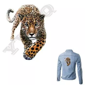 Нашивка с тигром, утюг на DIY аксессуар, декор для одежды, теплопередача, моющиеся значки, аппликация на одежду