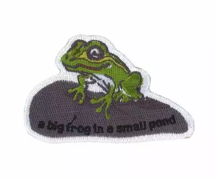 Нашивка с вышивкой лягушка Toyo Mark Seisakusho, термонаклейка WP-2