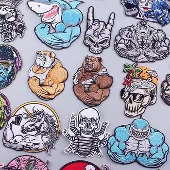 Нашивка с вышивкой, железные нашивки, аппликации, наклейки на одежду, нашивки для одежды, полосы на одежде