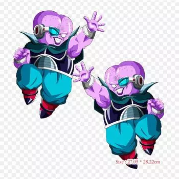 Нашивки для одежды, сумки, термонаклейки с термопереносом, Dragon Ball Frieza Gohan Pattern, моющиеся, термоперенос