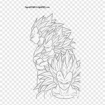 Нашивки для сумки для одежды, термонаклейки с утюгом на термонаклейках, линии искусства, узор Вегета Гоку, моющиеся, теплопередача