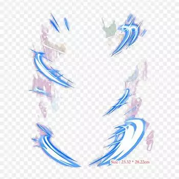 Нашивки для сумки для одежды, термонаклейки с утюгом на термонаклейках Dragon Ball Aura Goku Bardock, моющиеся теплопередачи