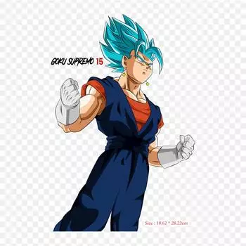 Нашивки для сумки для одежды, термонаклейки с утюгом на термонаклейках, вымышленный персонаж, Гоку Сайян, моющиеся теплопередачи