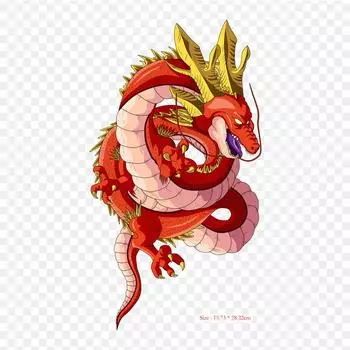 Нашивки для сумки для одежды, термонаклейки с утюгом на термонаклейках Dragon Ball Ultimate Shenron Shenron Goku, моющиеся теплопередачи