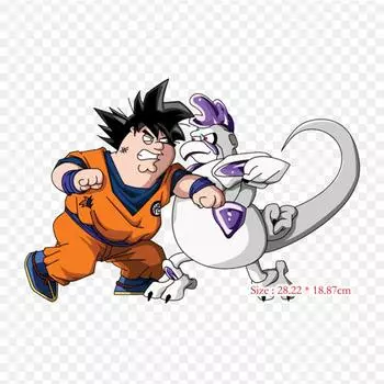 Нашивки для сумки для одежды, термонаклейки с утюгом и узором Питера Гоку, моющиеся теплопередачи