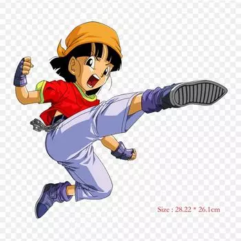 Нашивки для сумки для одежды, термонаклейки с утюгом на термонаклейках Dragon Ball GT Pan Goku, моющиеся теплопередачи