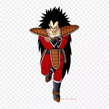 Нашивки для сумки для одежды, термонаклейки с утюгом на термонаклейках Dbz Raditz Super Saiyan 4 Raditz Goku, моющиеся теплопередачи