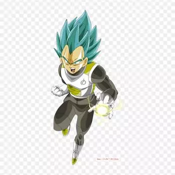 Нашивки для сумки для одежды, термонаклейки с утюгом на термонаклейке Dragon Ball 2048x2048, узор Гоку Вегета, моющиеся теплопередачи