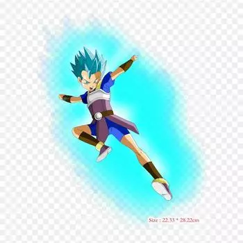 Нашивки для сумки для одежды, термонаклейки с утюгом и рисунком Вегета Гоку, моющиеся теплопередачи