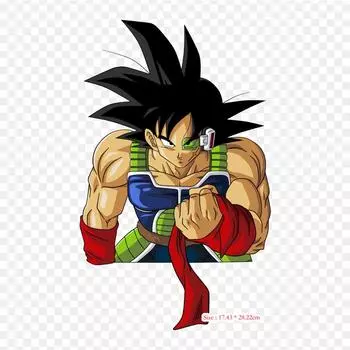 Нашивки для сумки для одежды, термонаклейки с утюгом на термонаклейках Imagen De Bardock Bardock Goku, моющиеся теплопередачи