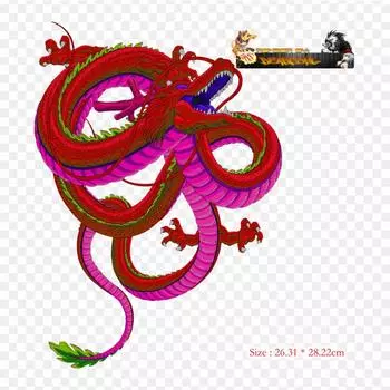 Нашивки для сумки для одежды, термонаклейки с утюгом на термонаклейках Гоку Шенрон Вегета, моющиеся теплопередачи